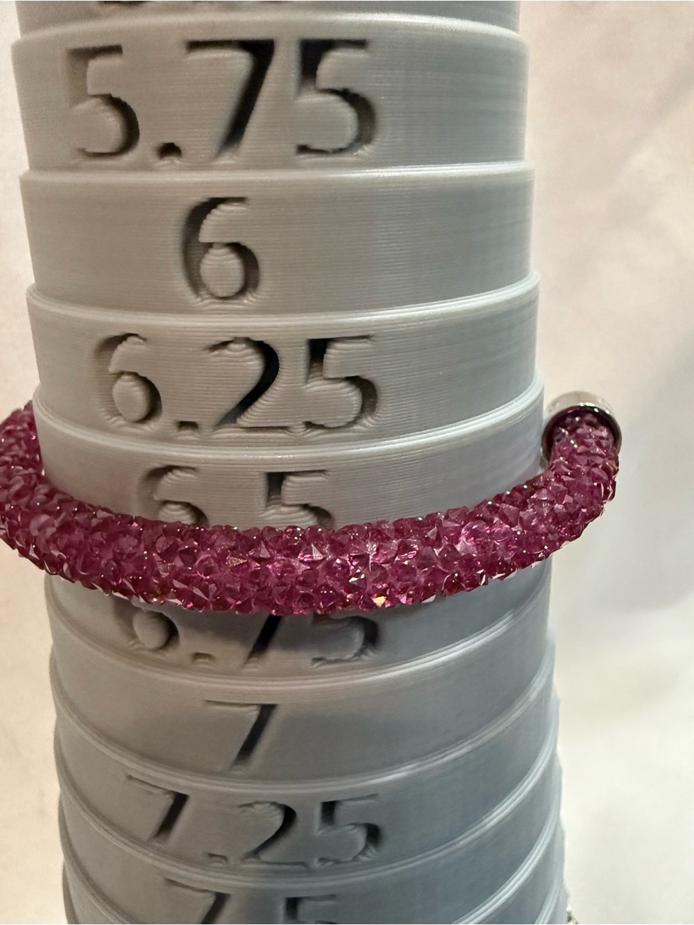 Swarovski Crystaldust Fuchsia Pink Crystal Cuff Bracelet
